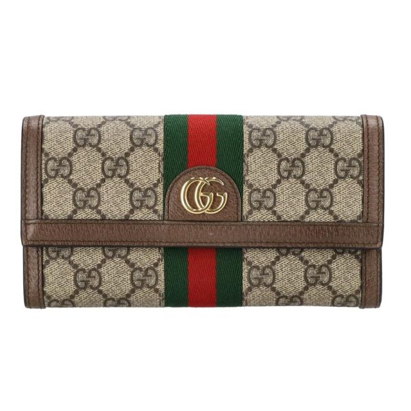 15355 1 Gucci Ophidia GG Supreme Continental Flap Wallet