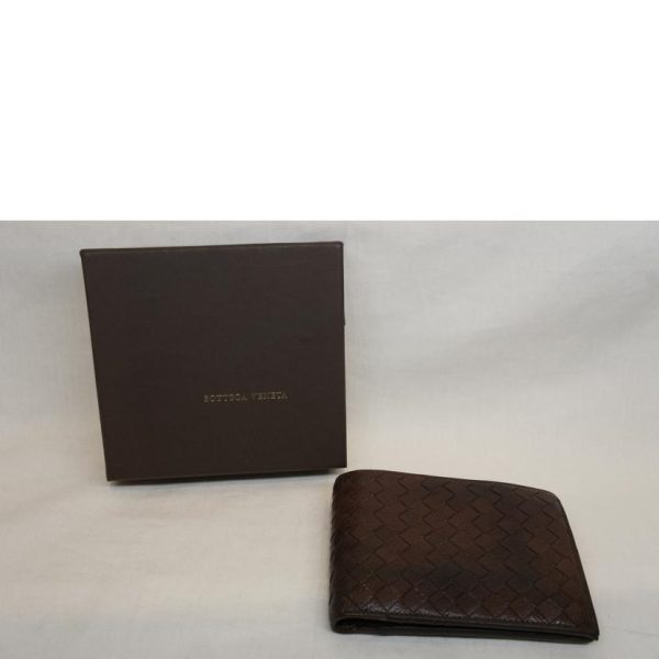 15423 9 Bottega Veneta Intrecciato Bi Fold Wallet