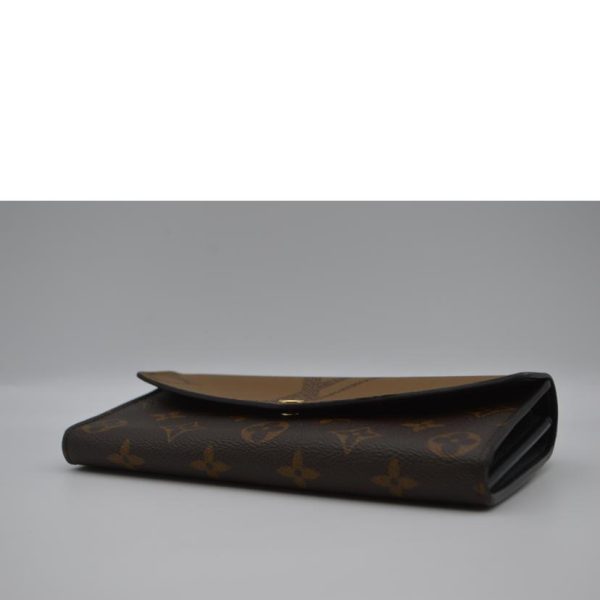 15447 3 Louis Vuitton Sara Monogram Giant Wallet Brown