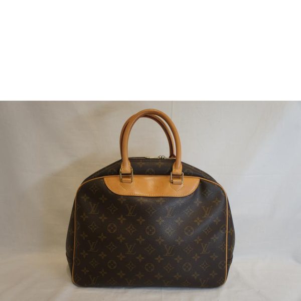 15527 2 Louis Vuitton Bowling Vanity Monogram Handbag Brown