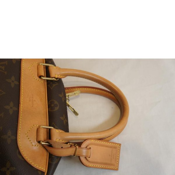 15527 4 Louis Vuitton Bowling Vanity Monogram Handbag Brown