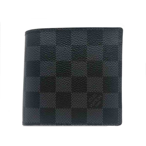 15589 1 LOUIS VUITTON Portefeuil Marco Wallet Damier Graphite