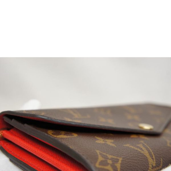 15652 10 Louis Vuitton Sara Wallet Coquelicot Red