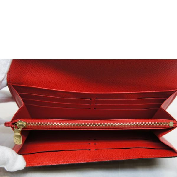 15652 4 Louis Vuitton Sara Wallet Coquelicot Red