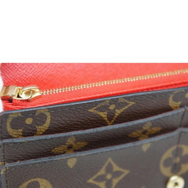 15652 7 Louis Vuitton Sara Wallet Coquelicot Red