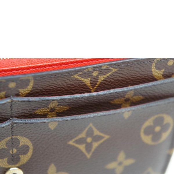 15652 8 Louis Vuitton Sara Wallet Coquelicot Red