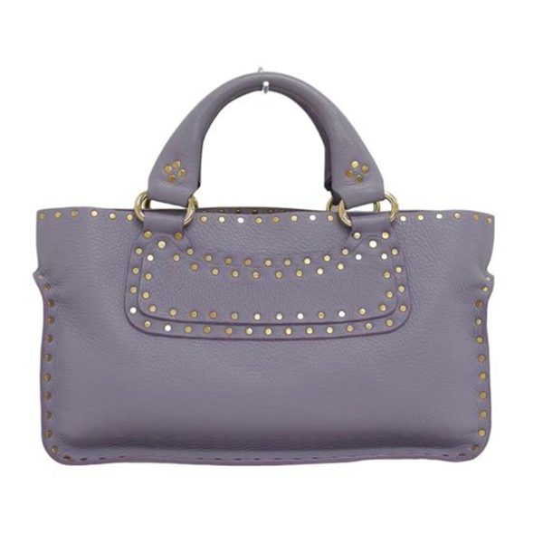 15657 1 Celine Handbag Boogie Leather Studs Purple