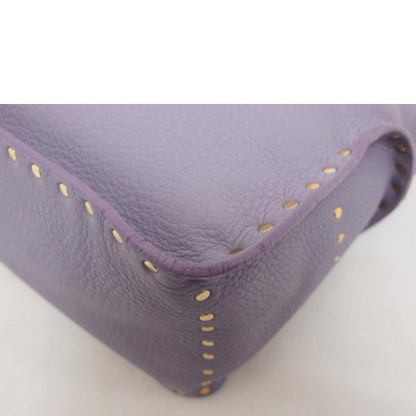 15657 9 Celine Handbag Boogie Leather Studs Purple