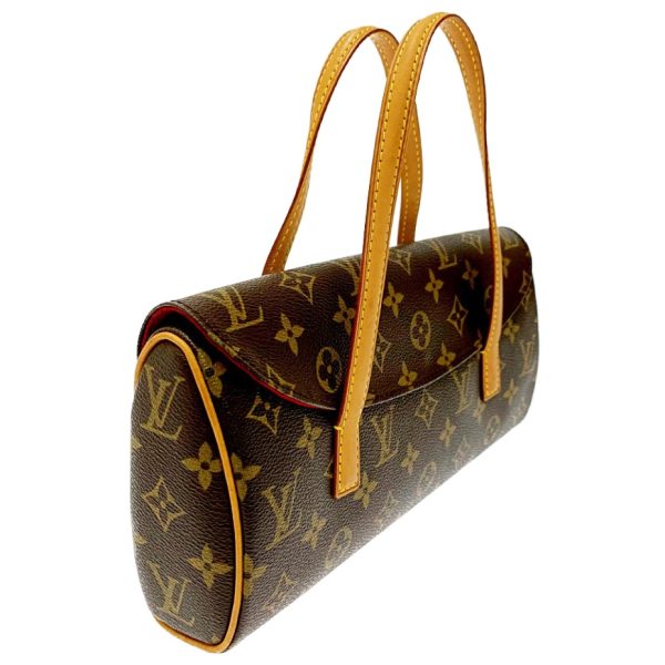 158226 2 Louis Vuitton Monogram Sonatine Handbag Brown