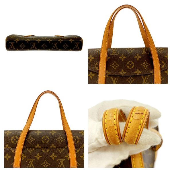 158226 6 Louis Vuitton Monogram Sonatine Handbag Brown