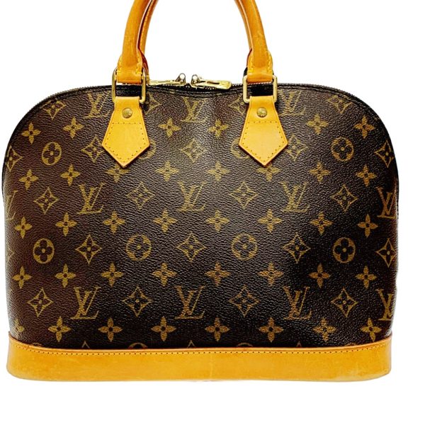 158242 4 Louis Vuitton Monogram Alma PM Handbag Brown