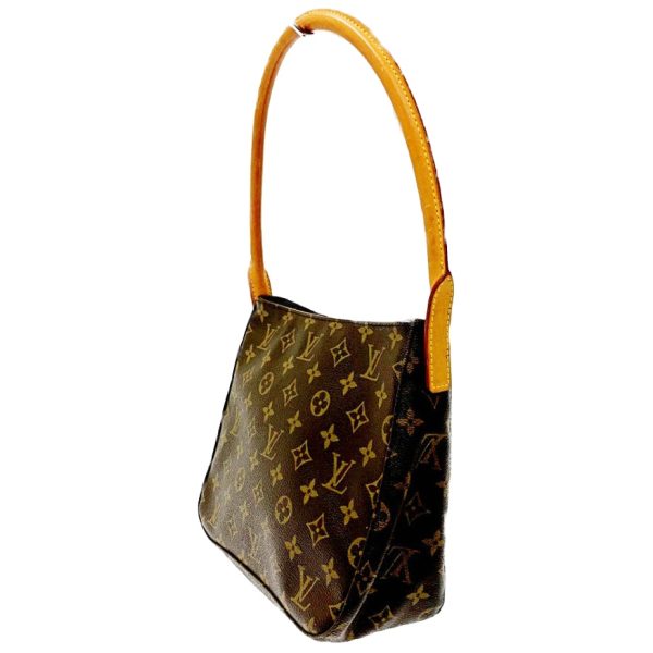 158272 3 Louis Vuitton Monogram Looping MM Shoulder Bag Brown