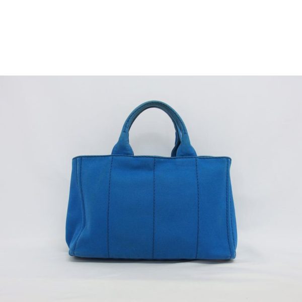 15831 2 Prada Canvas Handbag Kanapa Blue