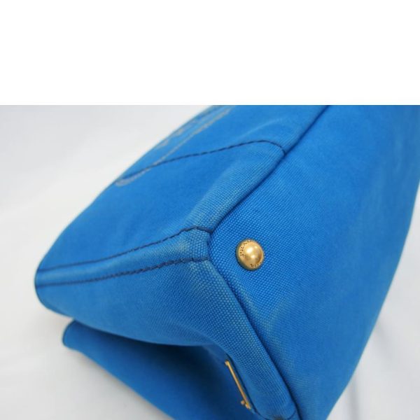 15831 7 Prada Canvas Handbag Kanapa Blue