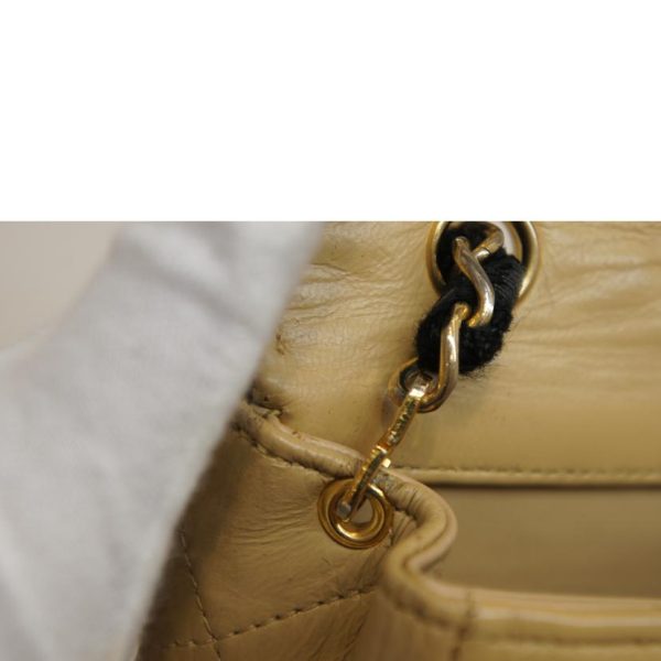 15843 11 Chanel Satin Lambskin Combination Bicolor Chain Bag Matelasse