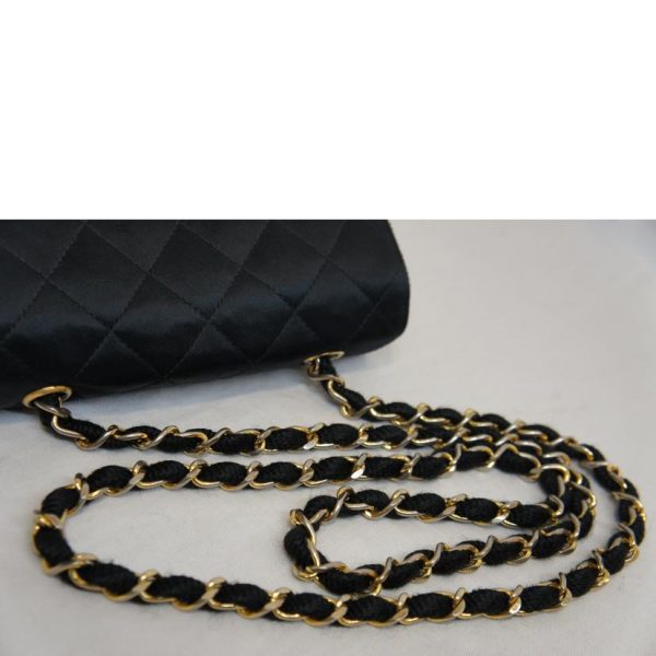 15843 4 Chanel Satin Lambskin Combination Bicolor Chain Bag Matelasse