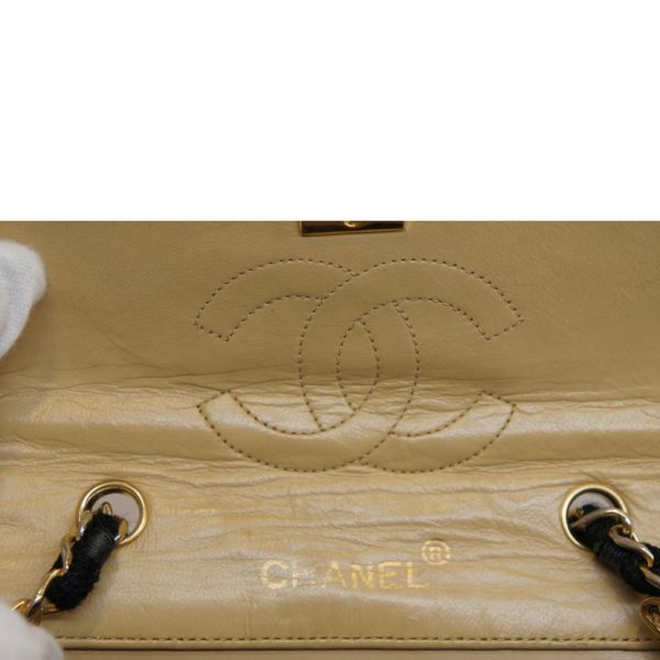 15843 9 Chanel Satin Lambskin Combination Bicolor Chain Bag Matelasse