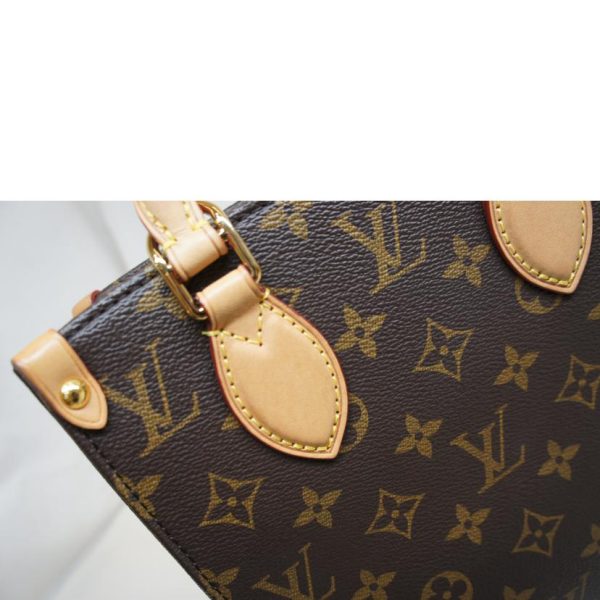 15966 15 Louis Vuitton Sac Plat BB Tote Bag Brown