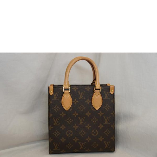 15966 2 Louis Vuitton Sac Plat BB Tote Bag Brown