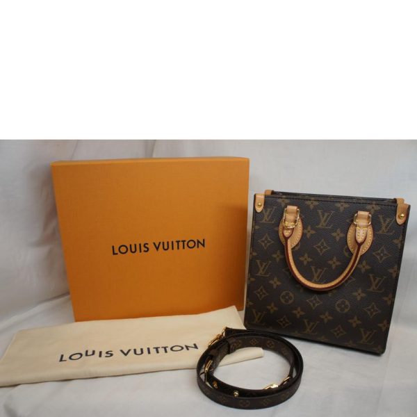 15966 6 Louis Vuitton Sac Plat BB Tote Bag Brown