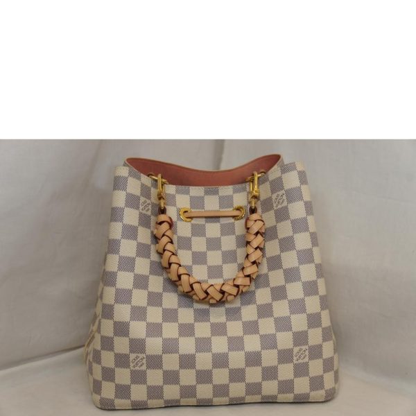 15980 2 LV Neonoe Azur Bag White