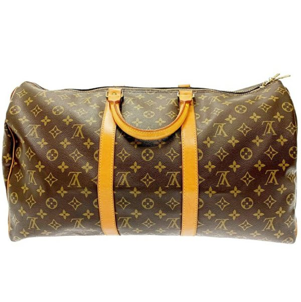 159801 1 Louis Vuitton Monogram Keepall 50 Boston Bag Brown