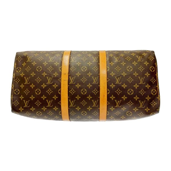 159801 5 Louis Vuitton Monogram Keepall 50 Boston Bag Brown