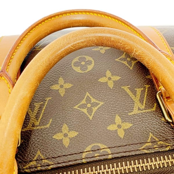 159801 9 Louis Vuitton Monogram Keepall 50 Boston Bag Brown