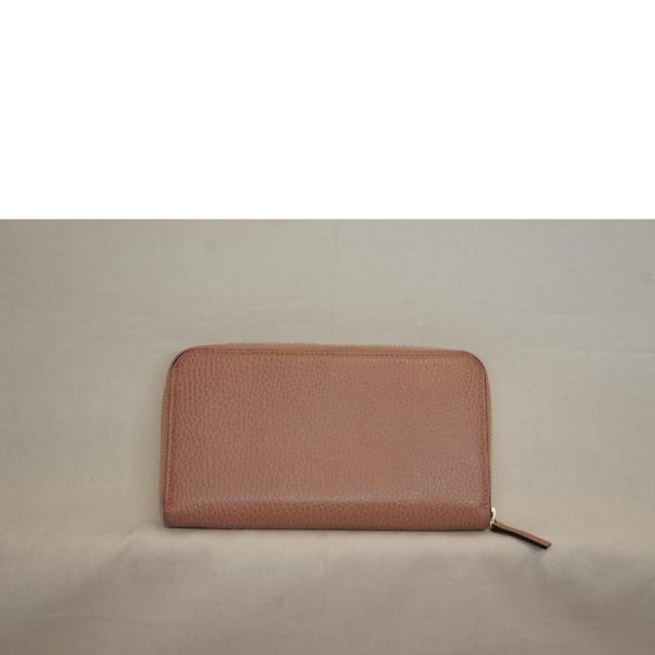 15985 2 Gucci Interlocking G Round Zipper Long Wallet Pink