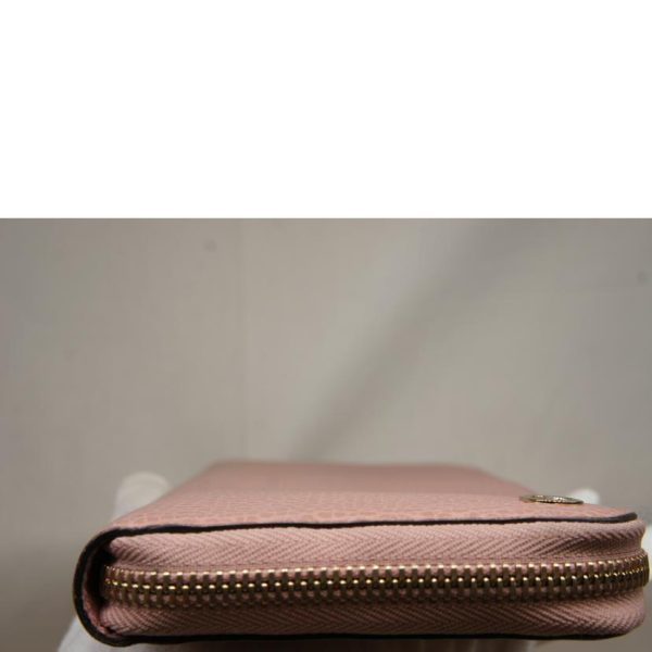 15985 8 Gucci Interlocking G Round Zipper Long Wallet Pink