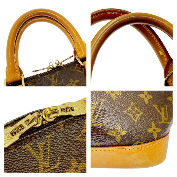 159970 9 Louis Vuitton Monogram Alma PM Handbag Brown