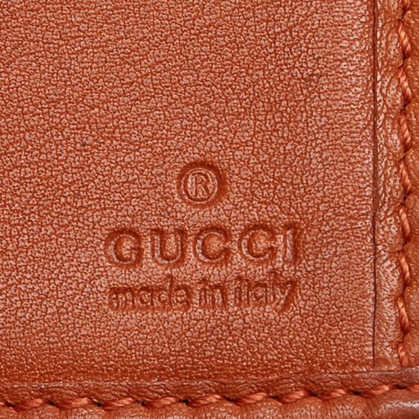 15dpdr1al11in7ss 8 Gucci GGshima Long Wallet Brown Gold Leather