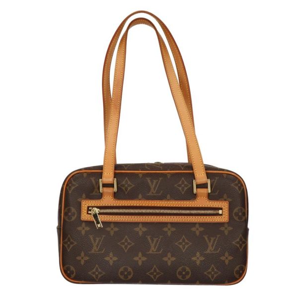 16131 1 Louis Vuitton Cite Monogram Satchel Bag Brown