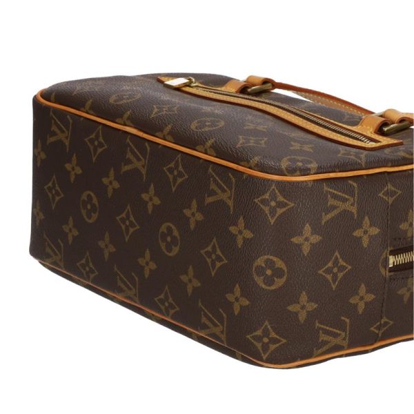 16131 3 Louis Vuitton Cite Monogram Satchel Bag Brown