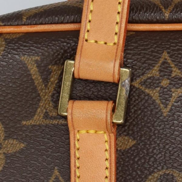 16131 9 Louis Vuitton Cite Monogram Satchel Bag Brown