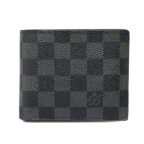 16162 1 Louis Vuitton Portefeuil Marco Damier Graphite Wallet Black