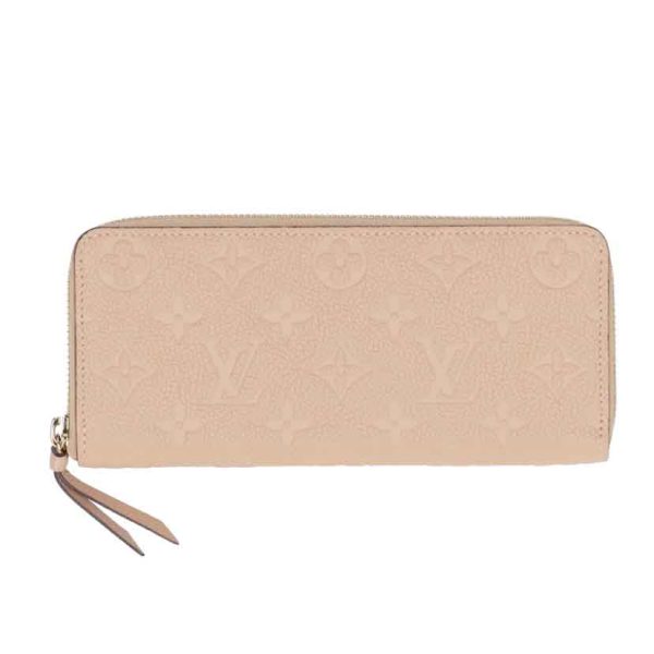 16216 1 Louis Vuitton Portefeuille Clemence Wallet Empreinte Dune