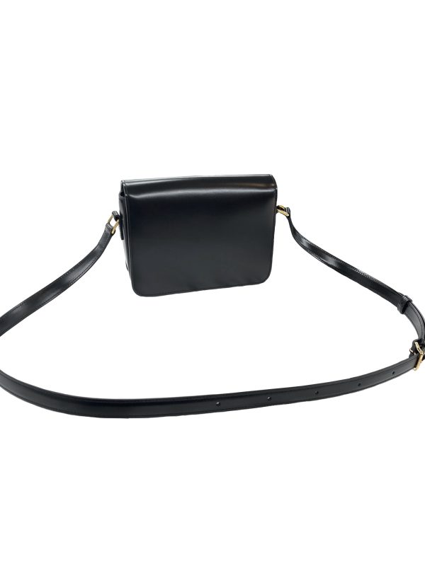 1624012550019 1 Celine Teen Triomphe Shoulder Bag Black