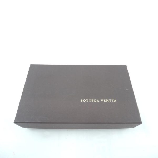 16279 9 Bottega Veneta Intrecciato Round Zipper Long Wallet Black