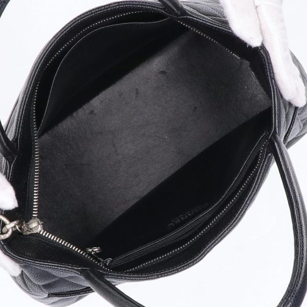 16282 5 Chanel Reprint Tote Bag Caviar Skin Black