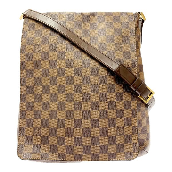 163509 1 Louis Vuitton Damier Musette Shoulder Bag Brown