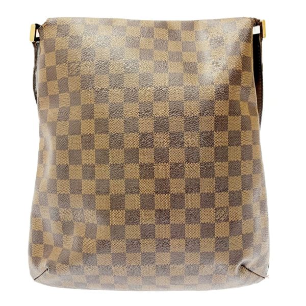 163509 4 Louis Vuitton Damier Musette Shoulder Bag Brown