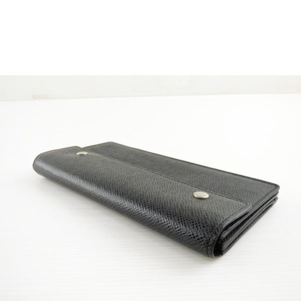 16389 3 Louis Vuitton Portefeuil Accordion Taiga Wallet Black