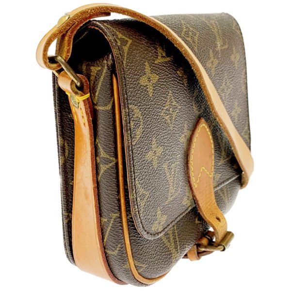 164204 2 Louis Vuitton Monogram Mini Cartociere Shoulder Bag Brown