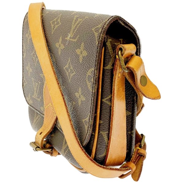 164204 3 Louis Vuitton Monogram Mini Cartociere Shoulder Bag Brown