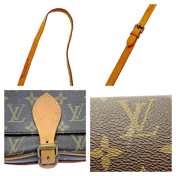 164204 8 Louis Vuitton Monogram Mini Cartociere Shoulder Bag Brown