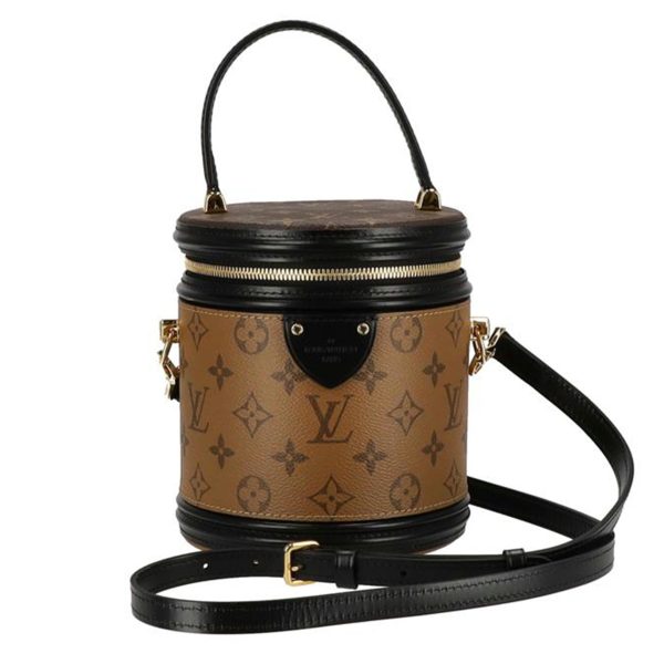 16466 1 Louis Vuitton Cannes Monogram Reverse Handbag Brown