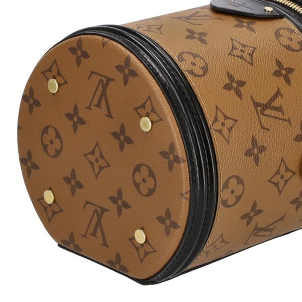 16466 3 Louis Vuitton Cannes Monogram Reverse Handbag Brown