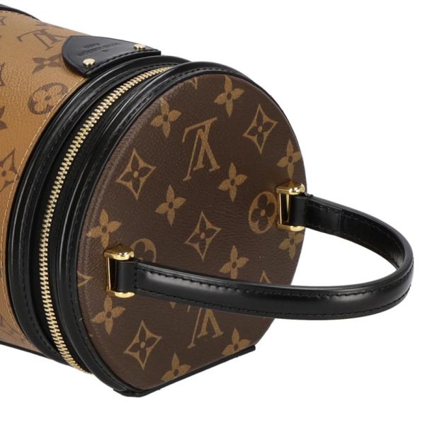 16466 4 Louis Vuitton Cannes Monogram Reverse Handbag Brown