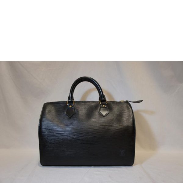 16653 2 Louis Vuitton Speedy 30 Handbag Epi Noir